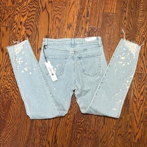 Joe’s The Luna High Rise Ciggarette Ankle Blue Distressed Women's Jeans Size: 26